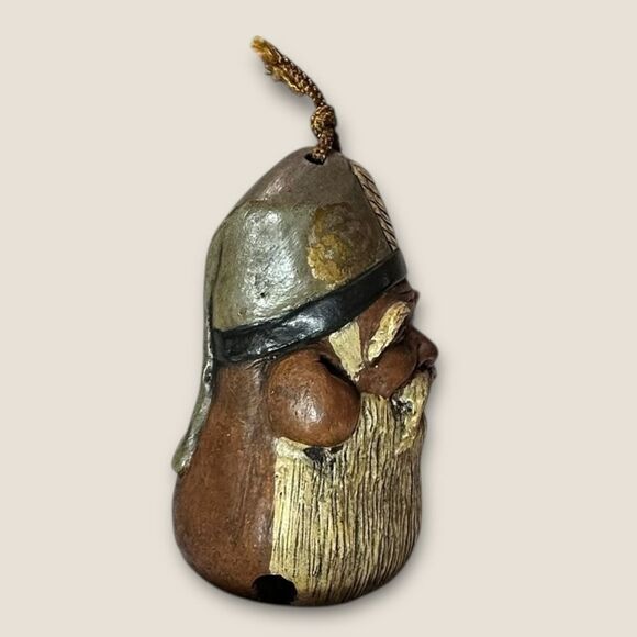 Vintage 1960s Japanese Ceramic Clay Bell Seven Gods of Fortune - Jurojin. RARE - Picture 10 of 14